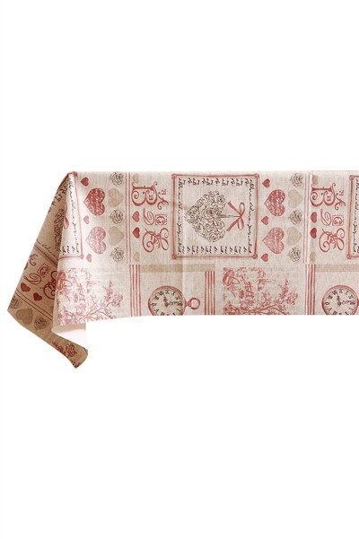 Customized pastoral style PVC tablecloth design waterproof, oil-proof, anti-scalding catering tablecloth tablecloth supplier  100*137CM  137*137CM  137*160CM  137*180CM  137*200CM  137*220CM  SKTBC048 front view